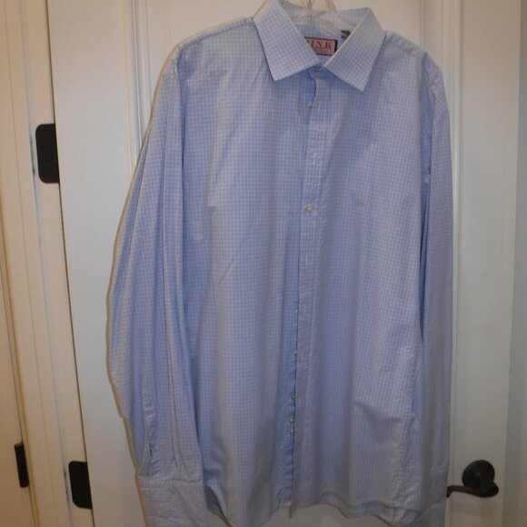 Thomas Pink Dress Shirt French Cuff 17.5 x 44   100% cotton - Picture 3 of 3